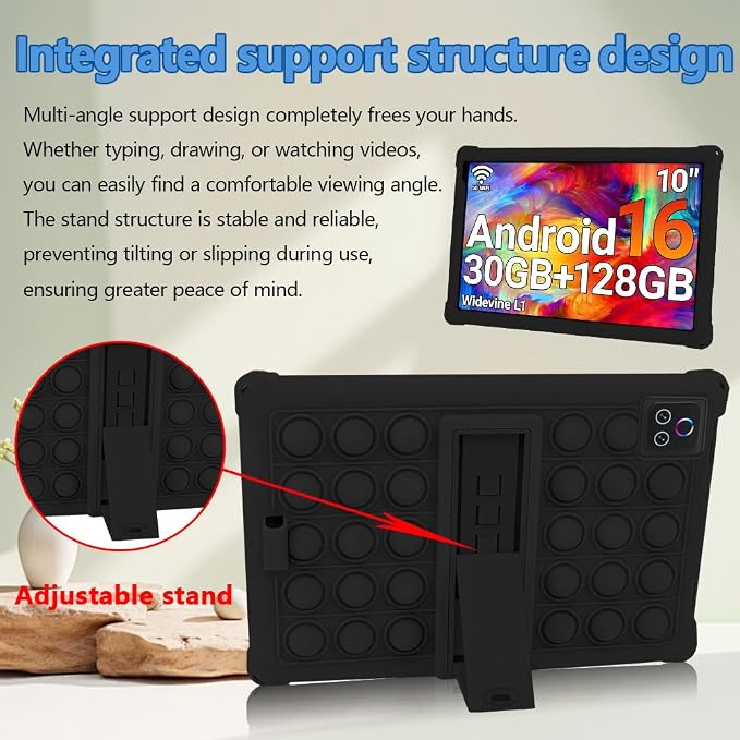 for Urao X109 Tablet CaseUrao Tablet 10 Inch Case Stand Function Multi-Angle Compatible Portable Shockproof Drop Prevention Thin Standable Shockproof Protective Cover+Shoulder Strap+Stylus