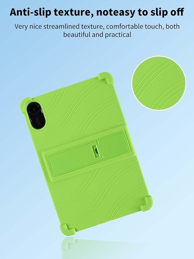Case for Xiaomi Redmi Pad 2 Tablet 11inchNOUKAJU Tablet Protection CaseAdjustable BracketSoft SiliconeSilicone Protection Cover for Redmi Pad 2(Black)