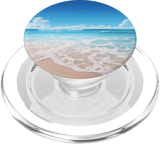 Cute Beach Themed Beach Scene PopSockets PopGrip for MagSafe