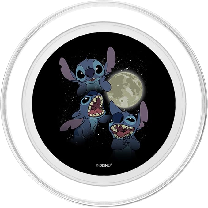 Disney Lilo &amp Stitch Three Stitch Moon PopSockets Standard PopGrip