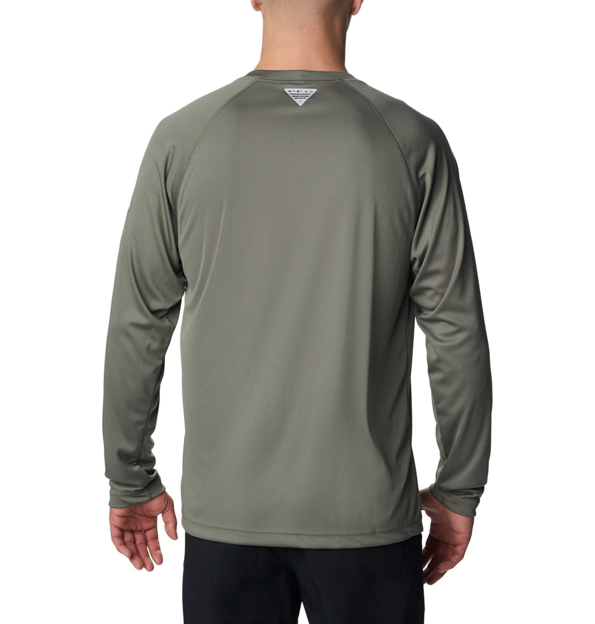Columbia Men's Terminal Tackle Long Sleeve Fishing Shirt, Cypress/Cool Green Logo, Small