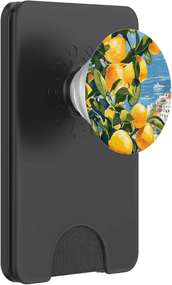 Italian Coast with Amalfi Lemons from The Mediterranean Sea PopSockets PopGrip for MagSafe