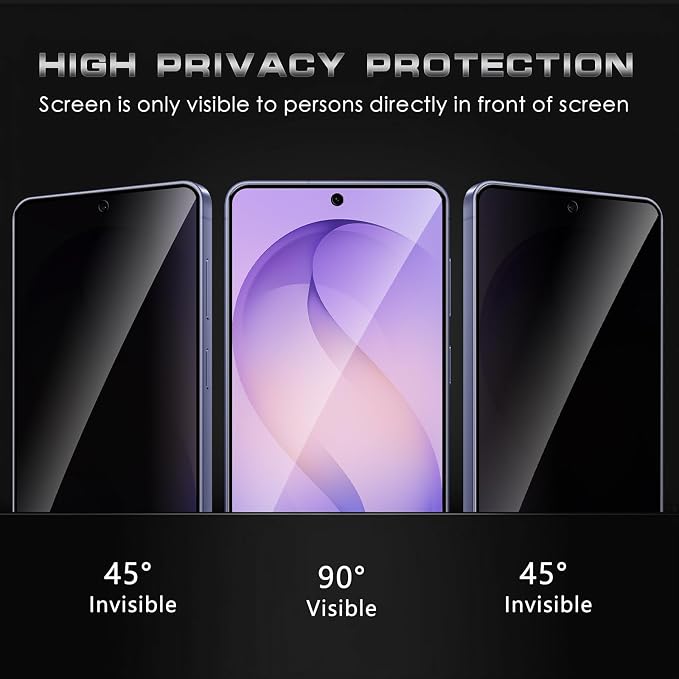 4 Pack Nothing Phone (3a) Pro 5G Privacy Screen Protector 2 Pack Privacy Tempered Glass Film and 2 Pack Camera Lens Protector Anti-Spy Protection for Nothing Phone (3a) Pro 5G Screen Protector