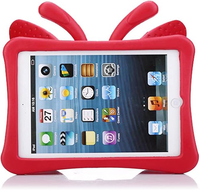 Kids Case for 7.9 iPad Mini 5/4/3/2/1 Silicone Shockproof Cover with Handle Kickstand Black