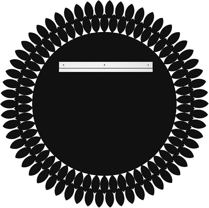 Kelly Miller Jeweled Mirror for Wall, 28 Inch Round Luxury Mirror with Sparkling Diamonds Beveled Modern Wall Decor for Bathroom, Living Room, Bedroom, Hallway