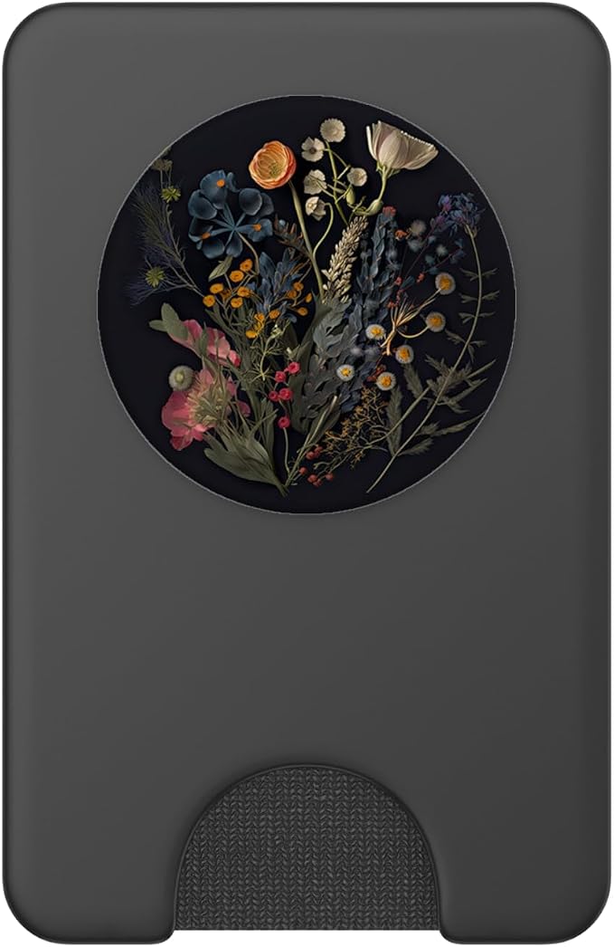 Floral Flower Daisies Eucalyptus Garden Flowers Pattern PopSockets Adhesive PopGrip