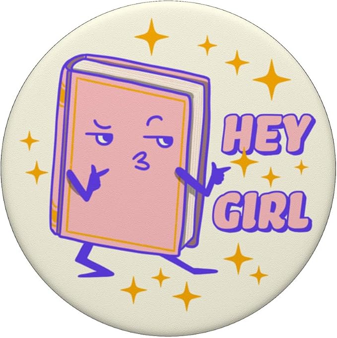 PopSockets Bookish Phone Grip &amp Stand - Hey Girl PopSockets PopWallet for MagSafe