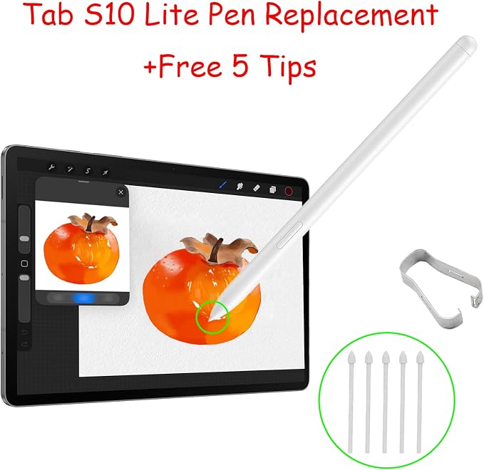 Galaxy Tab S10 Lite S Pen Replacement for Samsung Galaxy Tab S10 Lite Stylus PenTab S10 Lite Pen Replacement +Free 5 Tips for Samsung Galaxy Tab S10 Lite S Pen(Beige)