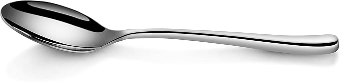 Artaste Rain II Forged 18/10 Stainless Steel Teaspoon Set of 12, Silver, 7-Inch