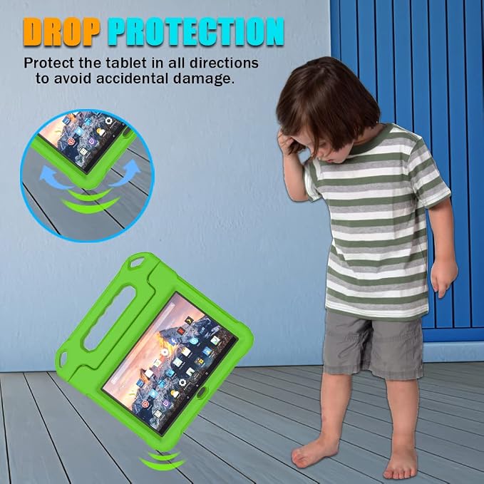DJ&ampRPPQ Kids CaseEVA Strong Anti Drop is Suitable for 10 inch Tablet. Not Compatible with Ipad 10in Tablet Black