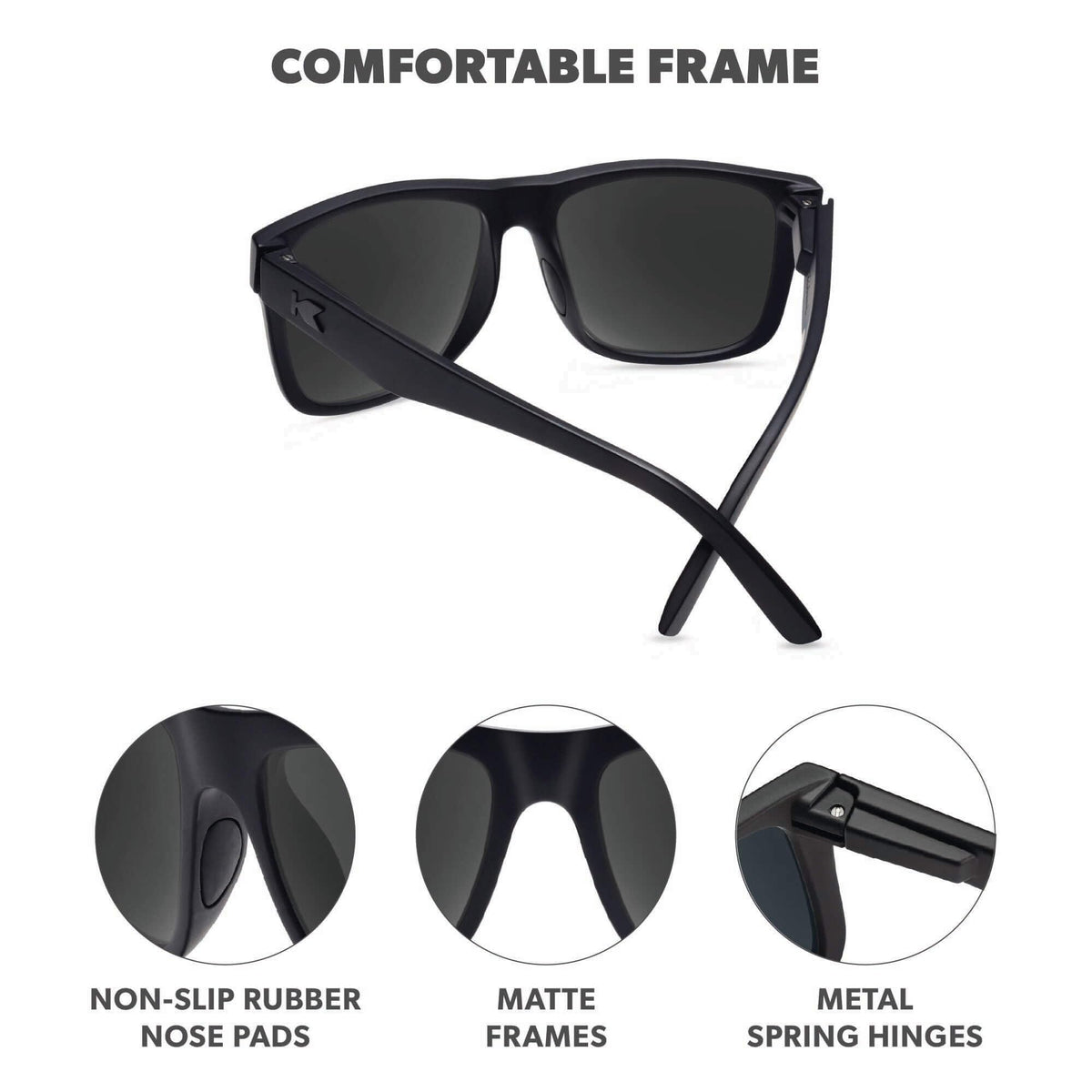 Knockaround Large Polarized Sunglasses for Men & Women - UV400 Protection