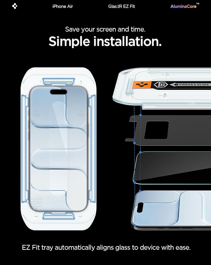 Spigen Tempered Glass Screen Protector [GlasTR EZ FIT] designed for iPhone 11 / iPhone XR [6.1 inch] [Case Friendly] - 2 Pack