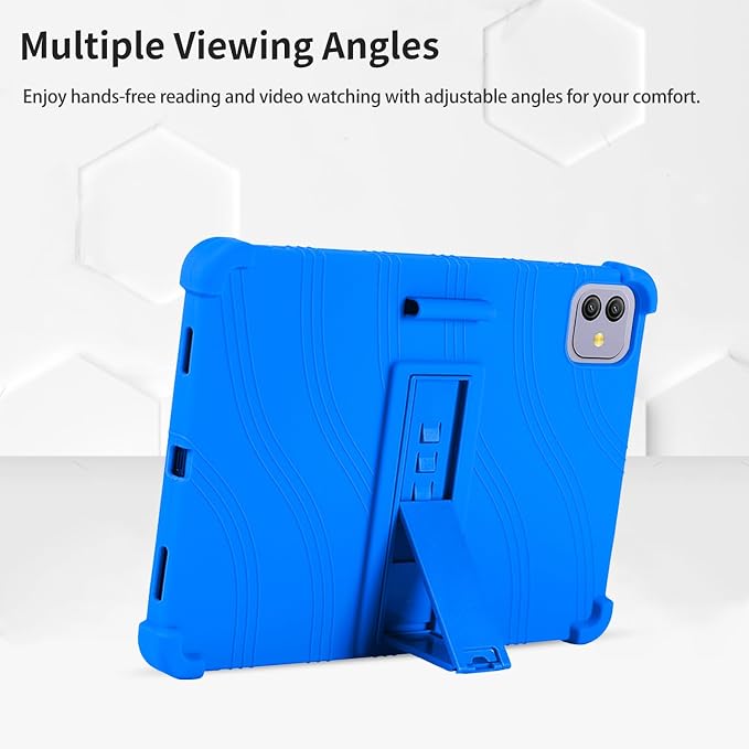 Case for Blackview Link 8 12.7-Inch Tablet – Shockproof Silicone Protective Cover with Kickstand Drop-Resistant Business Style (Black)
