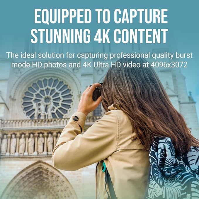 PNY 128GB EliteX-PRO60 UHS-II SDXC Memory Card - R280MB/s W100MB/s, U3, V60, 4K UHD, Full HD, UHS-II for Professional Photographers & Content Creators, DSLR Mirrorless Cameras, Advanced Video Cameras
