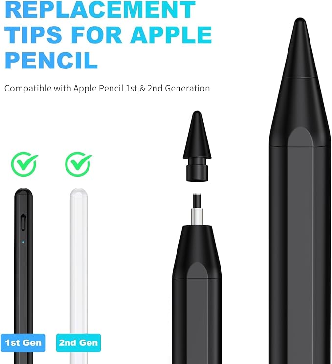 Black Replacement Tips for JAMJAKE K10 Stylus Pen (4 Pack)