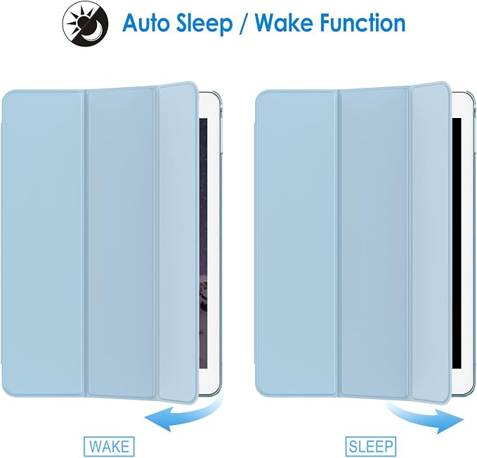 JETech Case for iPad Air 2 (2nd Generation) Smart Cover Auto Wake/Sleep (Blue)