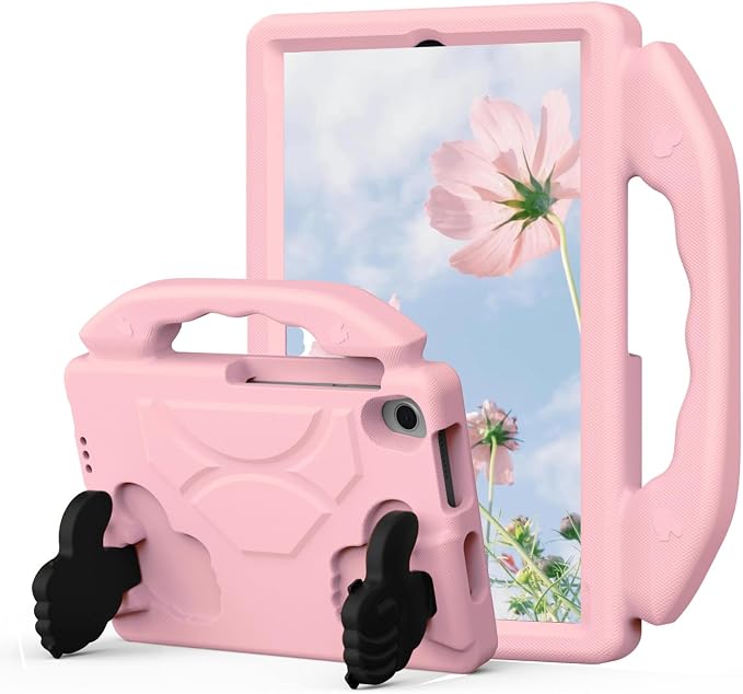 Kids Tablet Case with Built-in Kickstand and Handle Shockproof Cover Compatible with Lenovo Tab M10 FHD Plus 10.3Samsung Galaxy Tab A7/S6 Lite 10.4”Blue