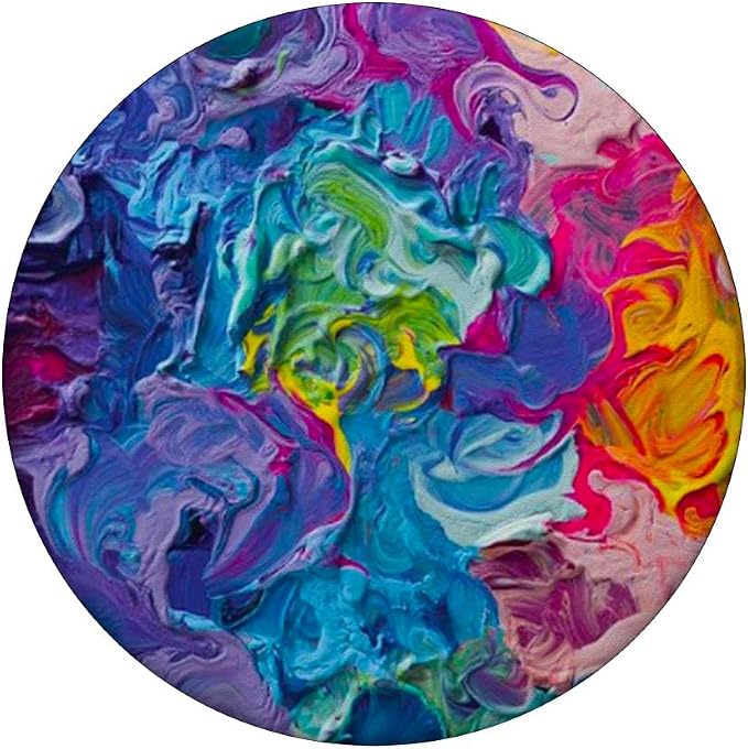 Artist Palette Paint Abstract Bright Colors Design PopSockets Adhesive PopGrip