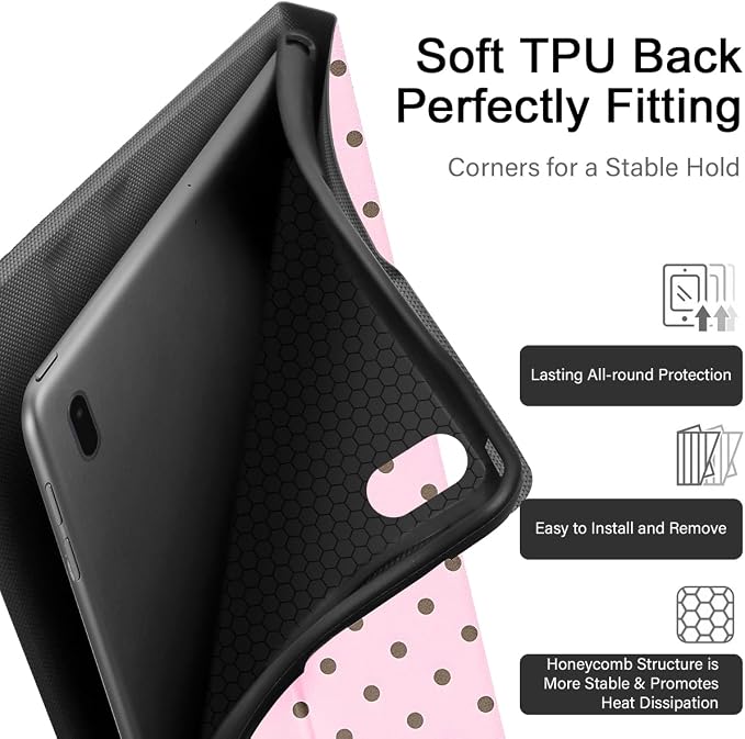 Cool Cheetah Print Tablet Case for Samsung Galaxy Tab A7 SM-T507/T505/T500 Case 10.4 2020 Fashion Aesthetic Leopard Pattern Cases for Girls BoysBlack Protective Cover Flip PU Leather Funda
