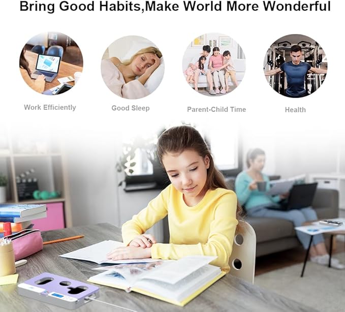 ySky Phone Lock Box with TimerPhone Access Blocker Device for Cell Phones Limits Smartphone Access Reduces Screen Time &amp Improves FocusTimed Jail Locker to Help KidsStudents Adults Focus Bac