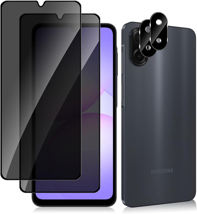 4 Pack Nothing Phone (3a) Pro 5G Privacy Screen Protector 2 Pack Privacy Tempered Glass Film and 2 Pack Camera Lens Protector Anti-Spy Protection for Nothing Phone (3a) Pro 5G Screen Protector