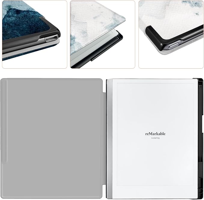 Case for Remarkable 2 Paper Tablet 10.3 2020 ReleasedLightweight and Hard Back Shell Protective Book Folio Cover with Built-in Pen HolderComes with Remarkable 2 Pen Tips.