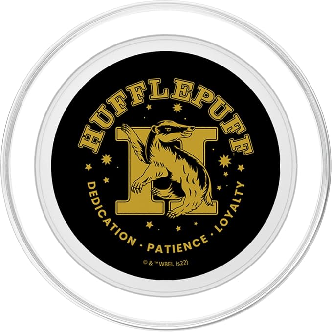 Harry Potter House Hufflepuff Dedication Patience Loyalty PopSockets Adhesive PopGrip
