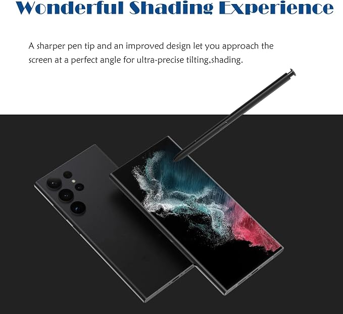 2 Pcs Galaxy S23 Ultra S Pen Replacement for Samsung Galaxy S23 Ultra 5G S Pen WithoutBluetoothAll Versions Touch Pen Stylus Pen (Black)