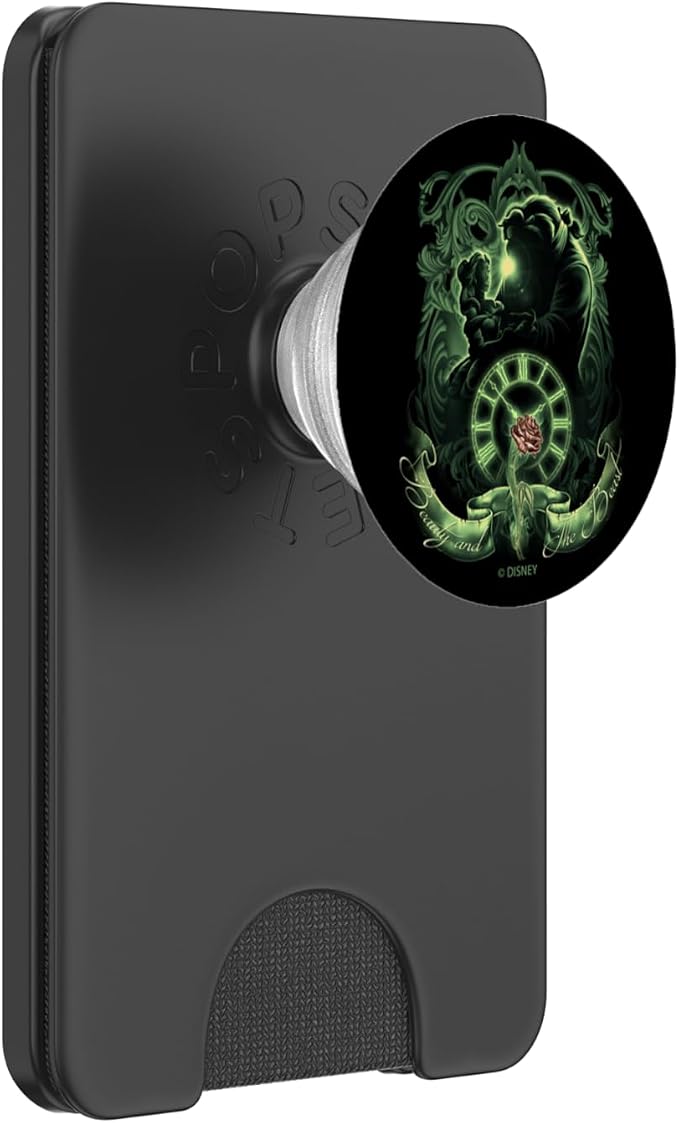 Disney Beauty and The Beast Green Hue Silhouette PopSockets Adhesive PopGrip