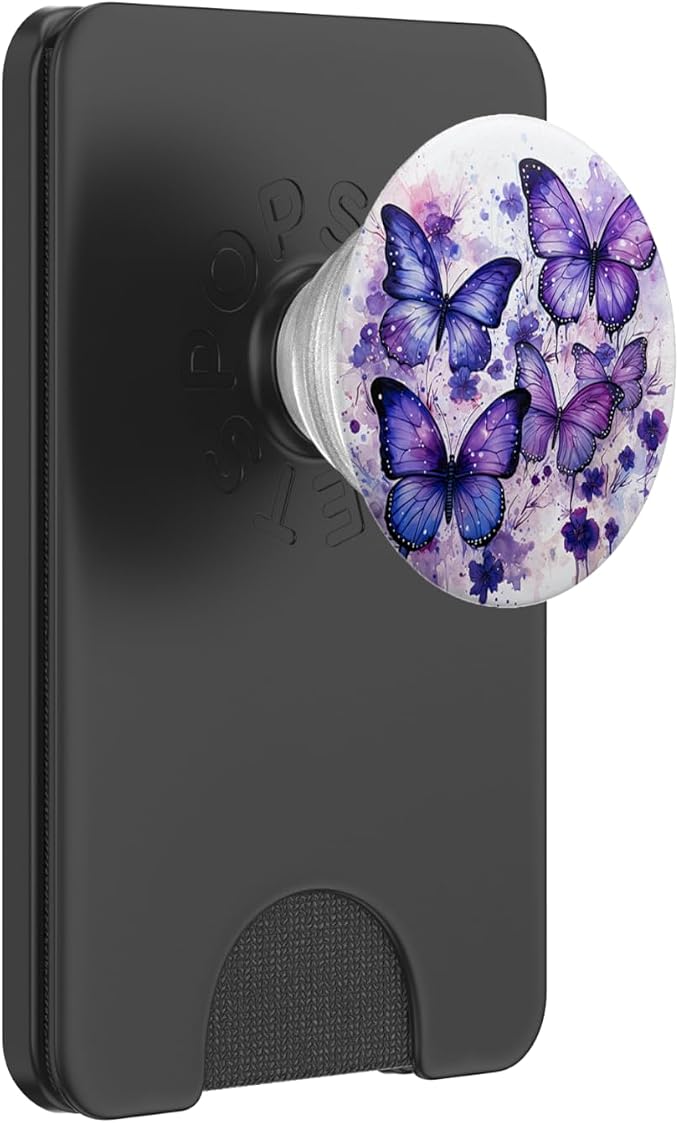 Butterfly Aesthetic Purple Butterflies Nature Blue PopSockets Adhesive PopGrip