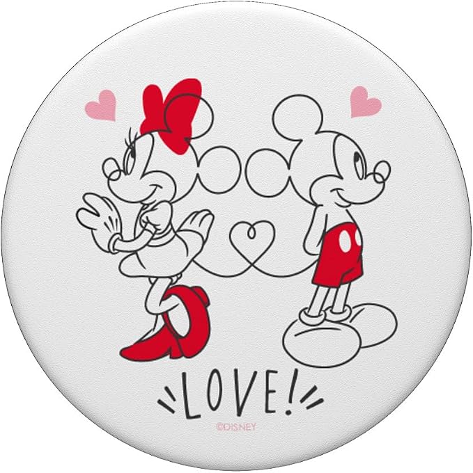 Disney Mickey and Minnie Love Hearts PopSockets Adhesive PopGrip