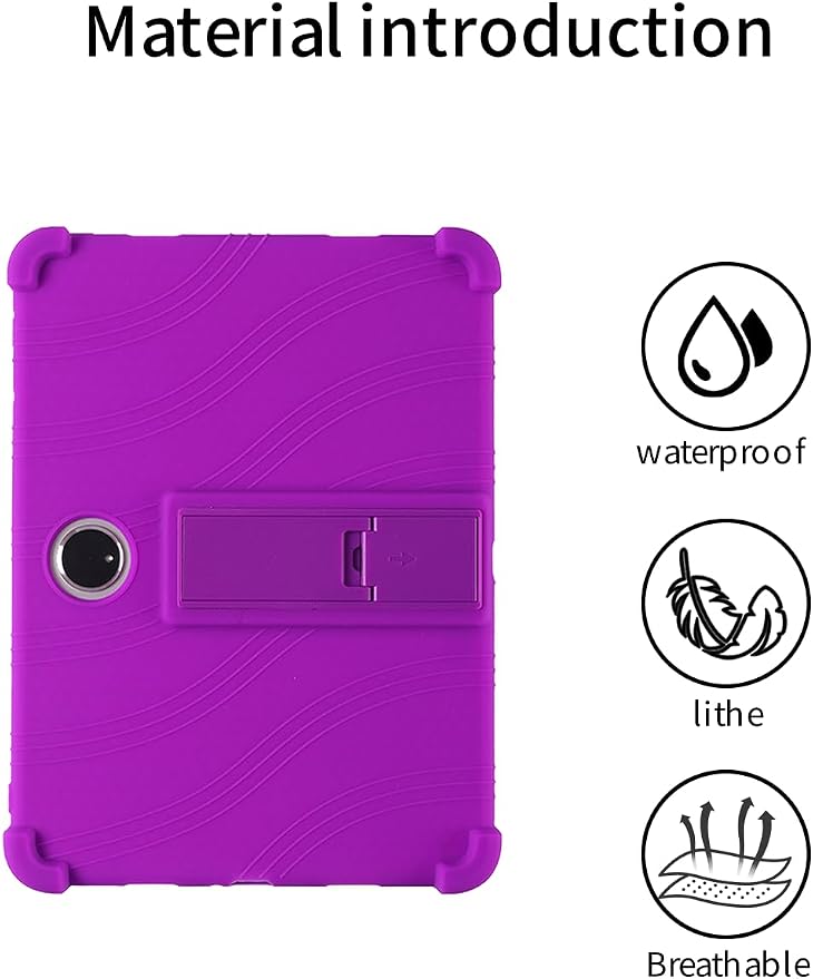 for OnePlus PAD 2 2024 Tablet CaseSoft Silicone Adjustable Stand Shockproof Kids Friendly for OnePlus PAD 2 12.1 (Black)