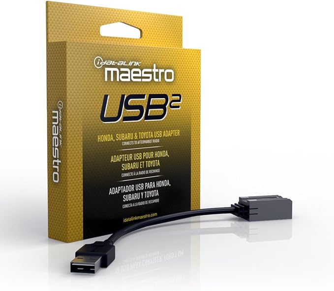 Idatalink Maestro Acc-USB2 USB Adapter Cable - Compatible with Select Subaru Honda &amp Toyota (2012-Up) Vehicles - Connects The Factory USB Port in to a New Car Stereo