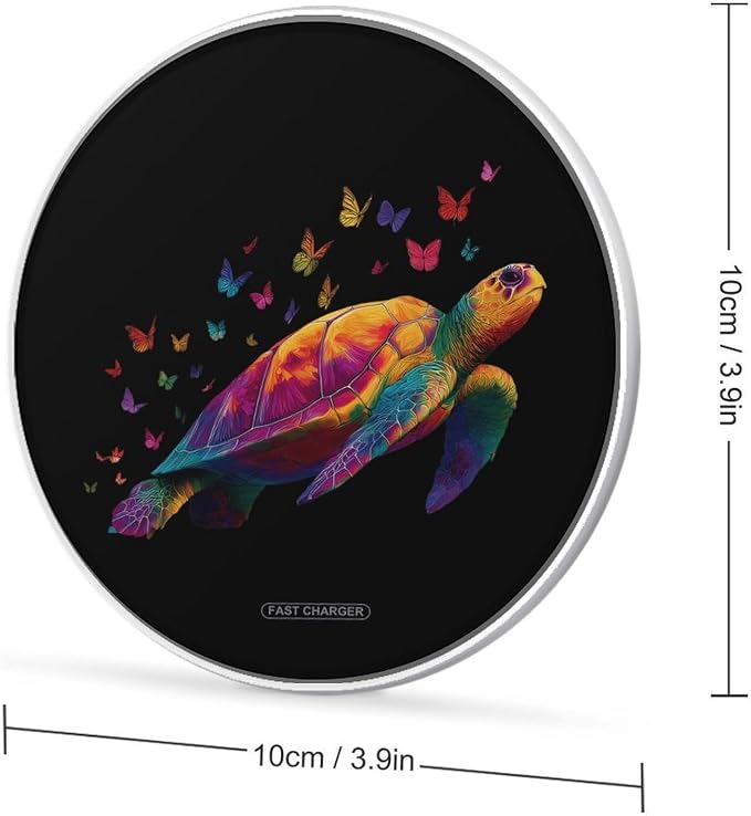 Sea Turtle Tortoise Butterfly Wireless Charger Portable Charging Pad | LightweightAll Smartphone