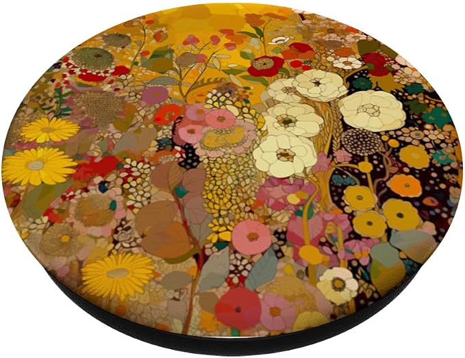 Art Nouveau Flowers Garden and Floral Nature Art PopSockets Adhesive PopGrip