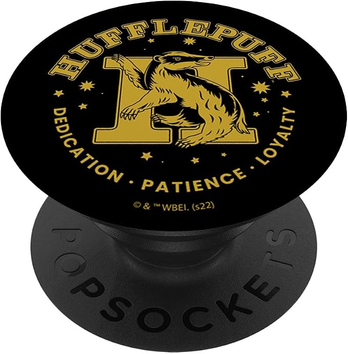 Harry Potter House Hufflepuff Dedication Patience Loyalty PopSockets Adhesive PopGrip