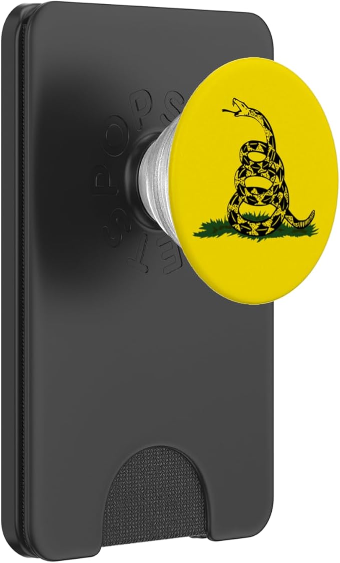 Gadsden Flag Coiled Rattlesnake PopSockets Adhesive PopGrip