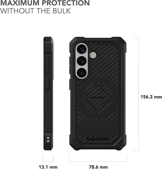 Rokform Rugged Case for Galaxy S26 Magnetic + RokLock (Black)