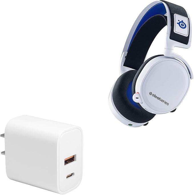 BoxWave Charger Compatible with SteelSeries Artcis 7P+ Wireless - PD miniCube (20W) 20W PD USB Type-C Wall Charger - Winter White