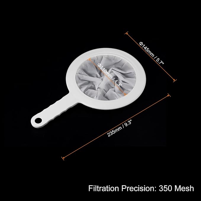 PATIKIL 9"x6" Food Filter Strainer, 350 Mesh, Polypropylene