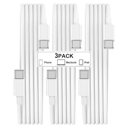 USB A to USB C Cable2 Pack [3FT+6FT] Carplay Cord for iPhone17/16/15 | USB A to USB C Cable2 Pack [3FT+6FT] Carplay Fast Charging Cord for iPhone17/16/15/iPad Pro/MacBook/Samsung GalaxyS26/25