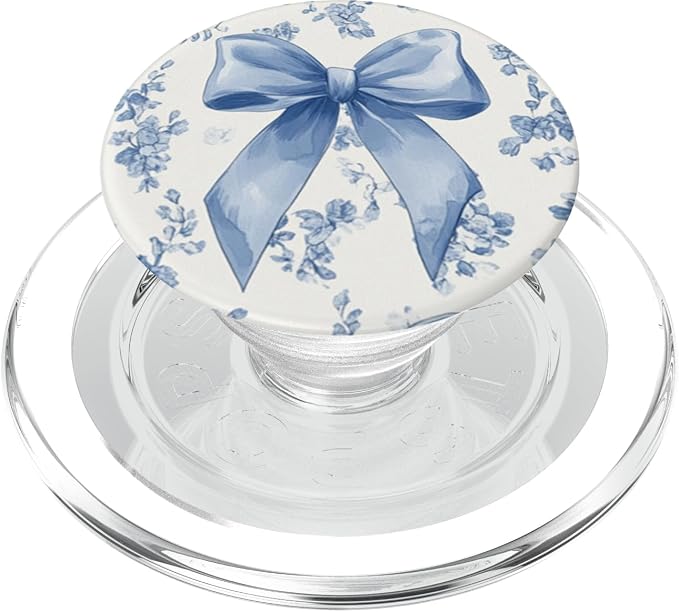 &amp Flower Toile Girly PopSockets PopGrip for MagSafe