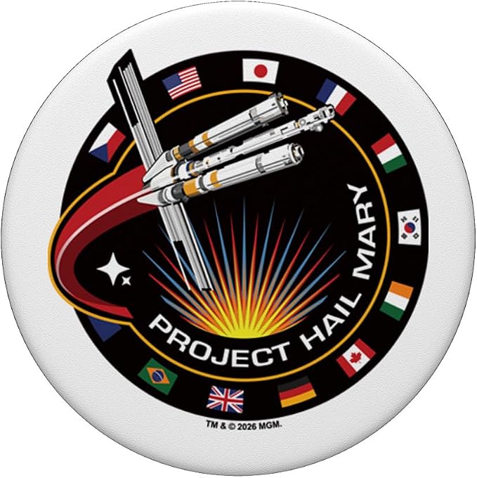 Project Hail Mary Spaceship Mission Badge Poster PopSockets PopGrip for MagSafe
