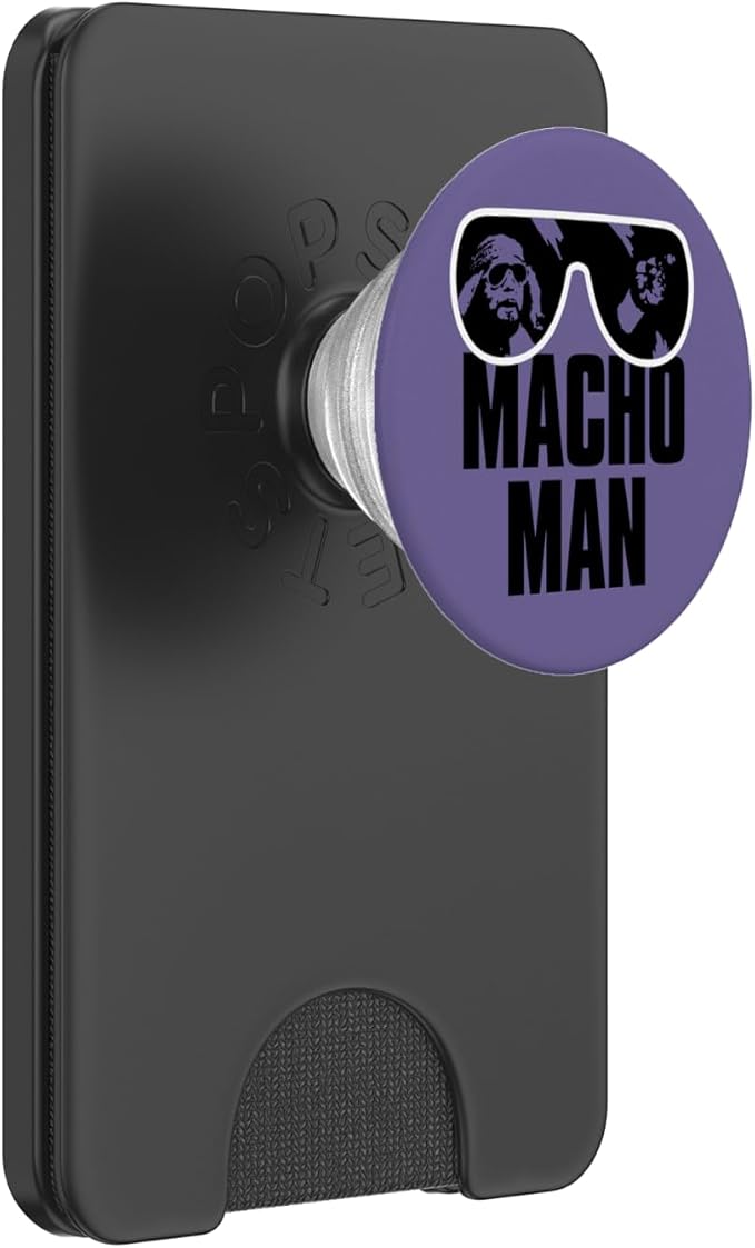 WWE Macho Man Randy Savage PopSockets PopGrip: Swappable Grip for Phones &amp Tablets PopSockets Adhesive PopGrip