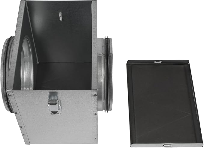 Repa Market 6" Duct Air Filter Box – Galvanized Steel Inline Dryer Filter
