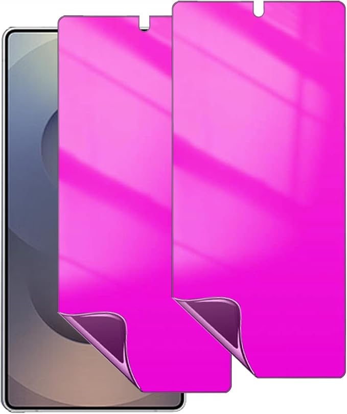 2 Pack for Samsung Galaxy S25 Ultra Privacy Screen Protector Anti spy Anti blue Light Film Gradient Colorful