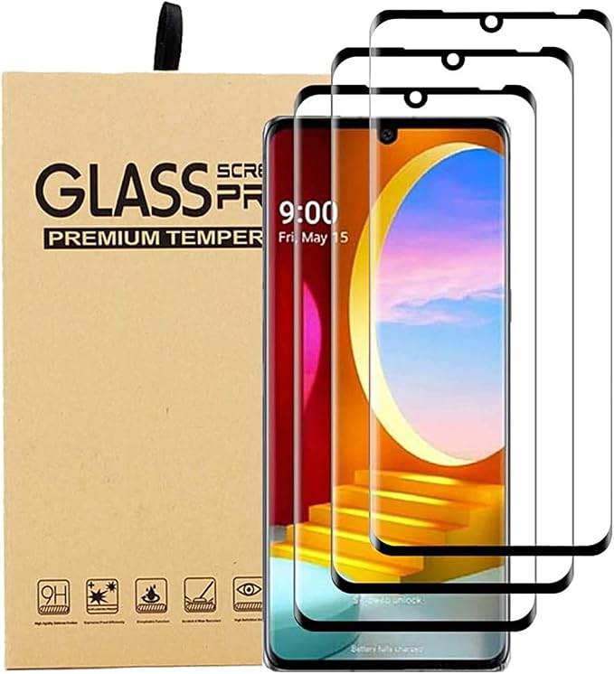 [ 3 Pack for LG Velvet/LG Velvet 5G Screen Protector Tempered Glass HD Clear Scratch Resistant Bubble Free Anti-Fingerprints 9H Hardness