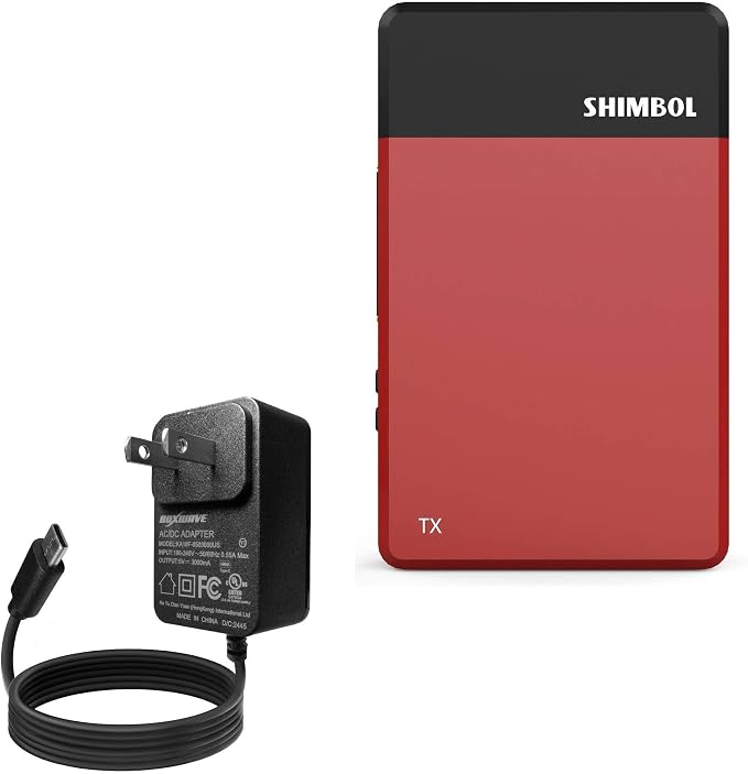 BoxWave Charger Compatible with Shimbol TP Mini - Wall Charger Direct (15W) Rapid Charge Your Device with Built-in 3ft Cable
