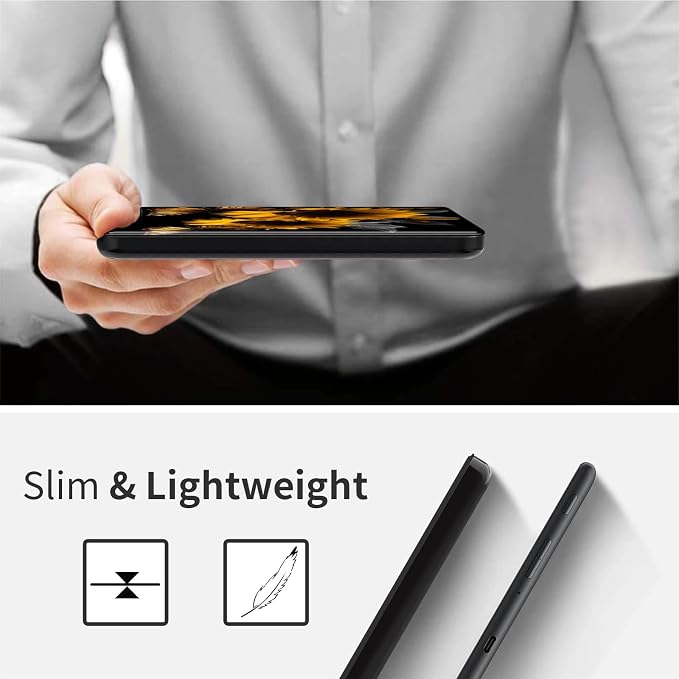 Case for 7 All-New Kindle Paperwhite (12th Generation 2024) and Kindle Colorsoft Signature Edition CoverSlim PU Leather Smart Cases with Auto Wake/Sleep-Black Cat Night Sky