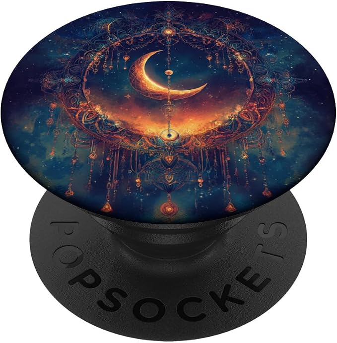 Mystical Moon Lover Astronomy Astrology Stargazer Celestial PopSockets Adhesive PopGrip